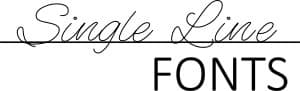 Single Line Fonts
