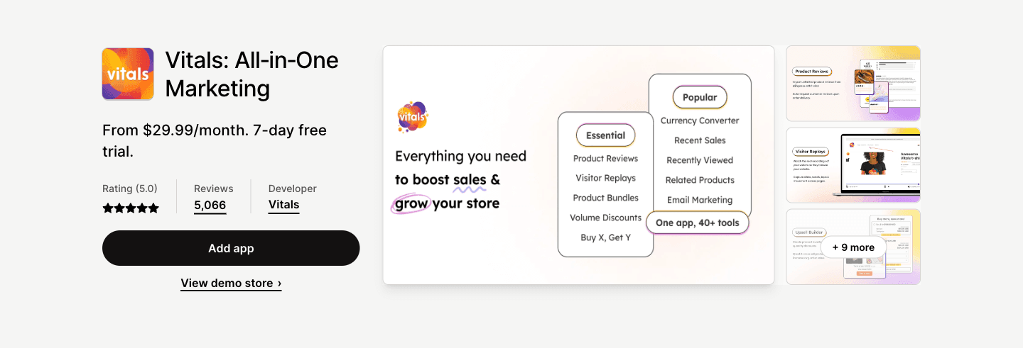 The All-in-One Conversion Marketing app: Reviews, Upsells, Bundles, Replays, Pop-Ups, and 40+ more