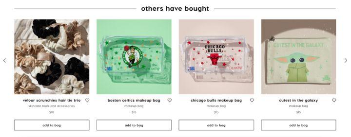 Others have bought product recommendations