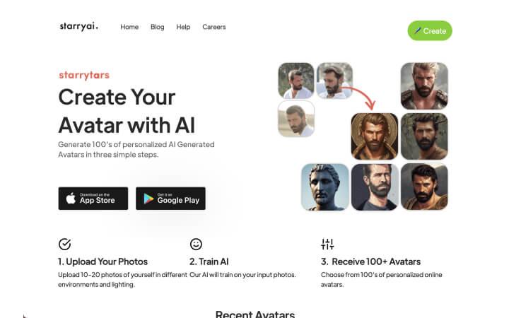 Starryai in best AI Avatars tools