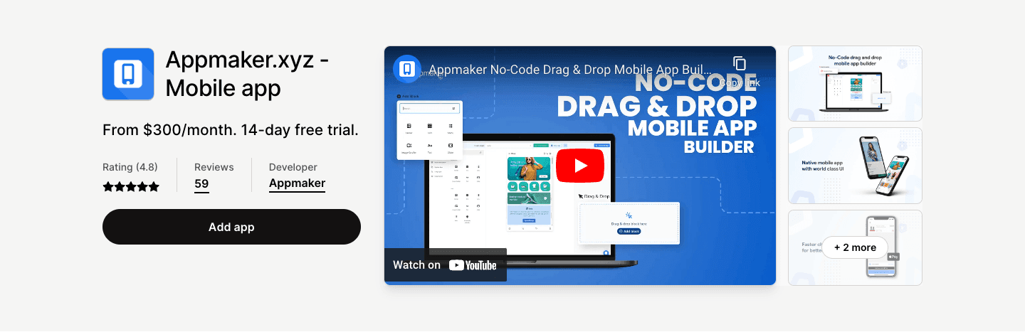 Grow your brand with our truly extendable and brand-first mobile commerce platform on the market