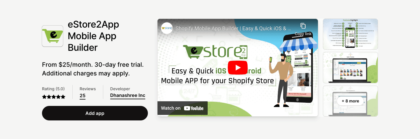 eStore2App mobile app builder will help you to convert your store into a complete mobile app.