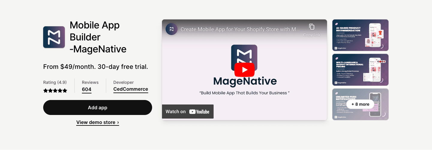 Build the simplest &amp; fastest native apps with no-code mobile app builder today in minimum spend.