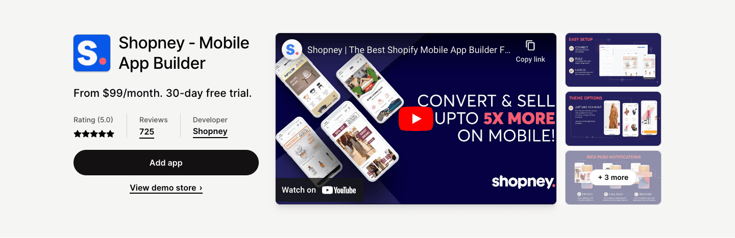 Turn your store into iOS &amp; Android mobile apps. Generate more sales and decrease marketing ad spend.