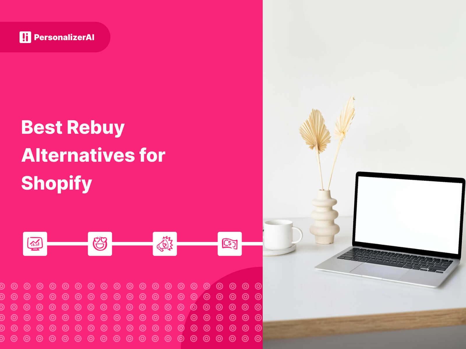 Best Rebuy Alternatives for Shopify written on Pink background