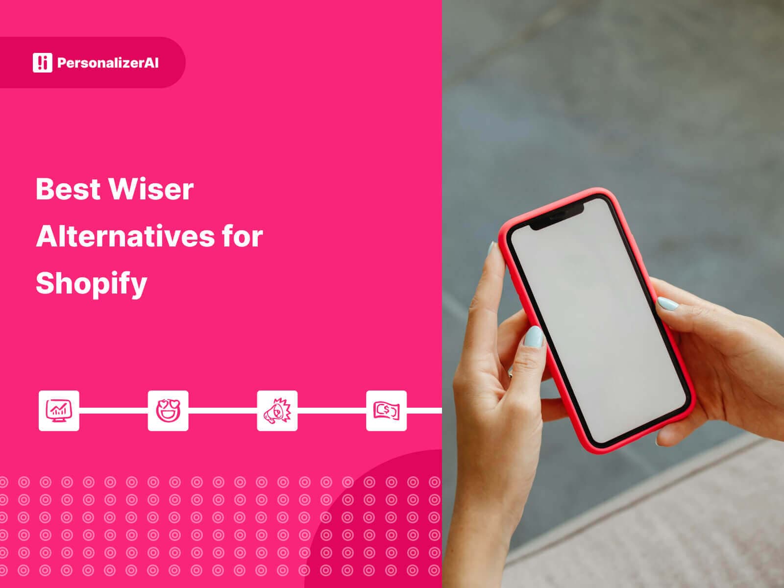 Best Wiser Alternatives for Shopify written on Pink Background