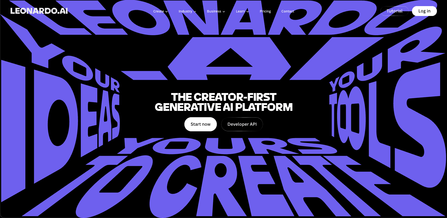 Screenshot of Leonardo AI tool