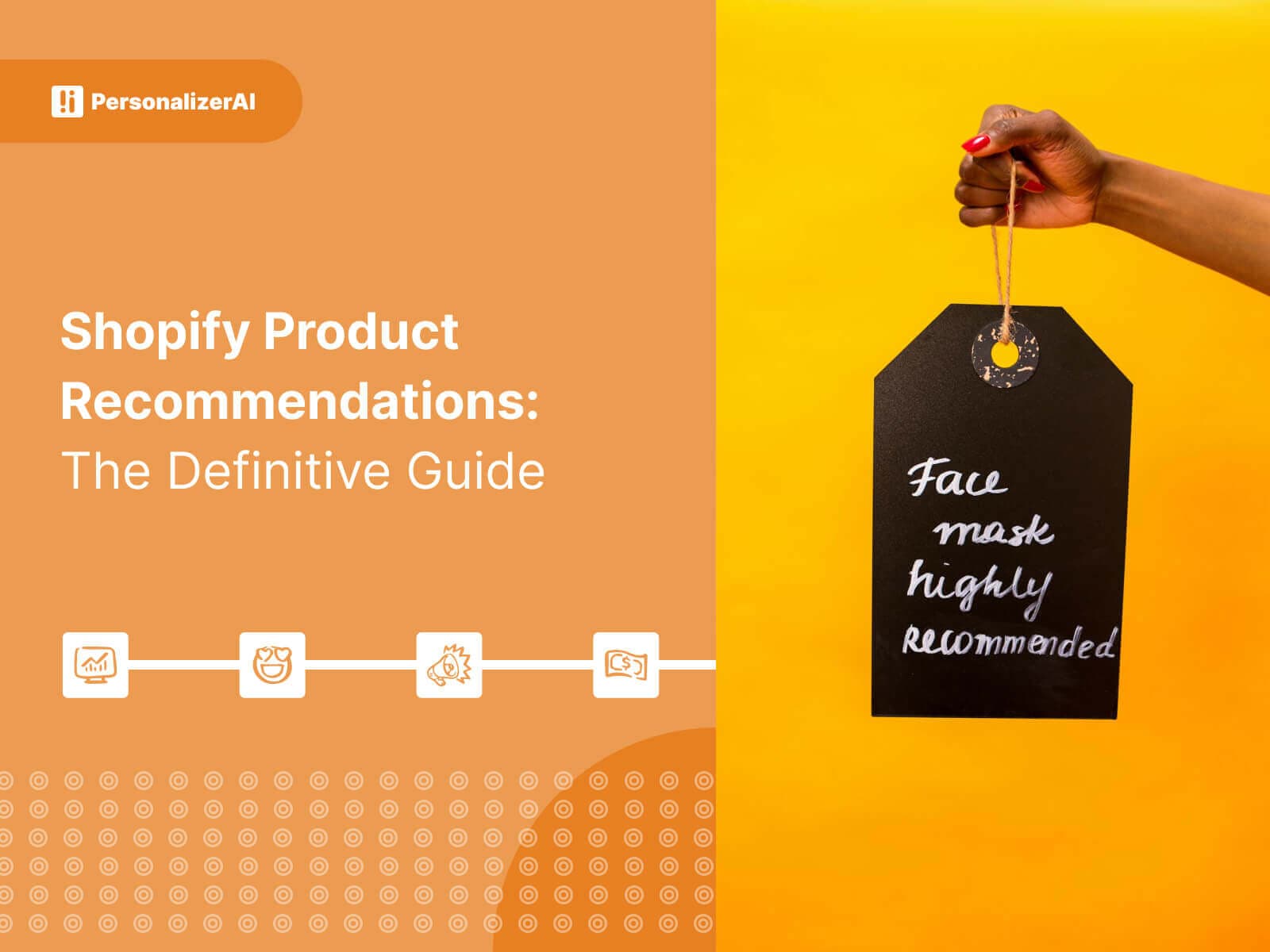 Shopify Product Recommendations: The Definitive Guide written on Yellow Background